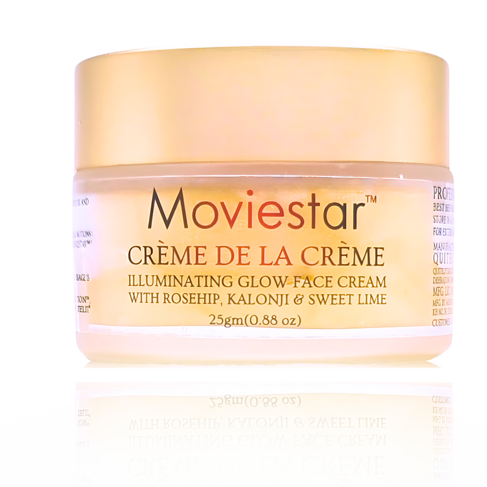 Moviestar Creme de la Creme- BestIndian™ Conscious Archive Sale Item. illuminating glow night face cream, featuring rosehip, Kalonji, sweet lime, and shea butter.