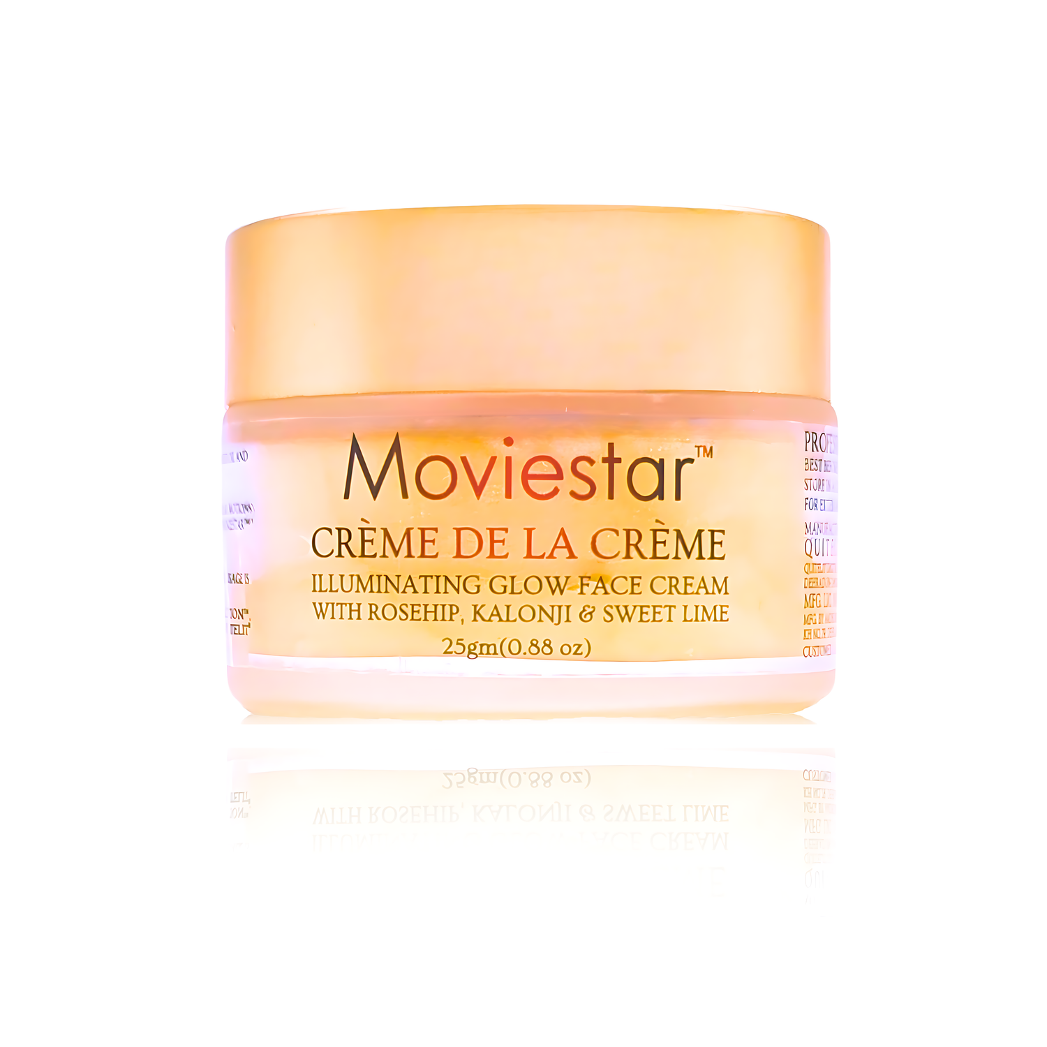 Moviestar Creme de la Creme face cream jar on a white background, seen on the homepage of the BestIndian Luxuries website