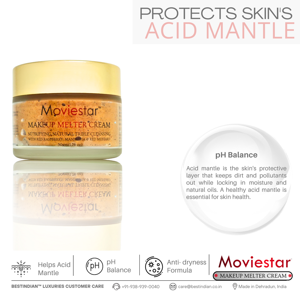 Moviestar Makeup Melter Cream protects skin acid mantle and maintains pH balance