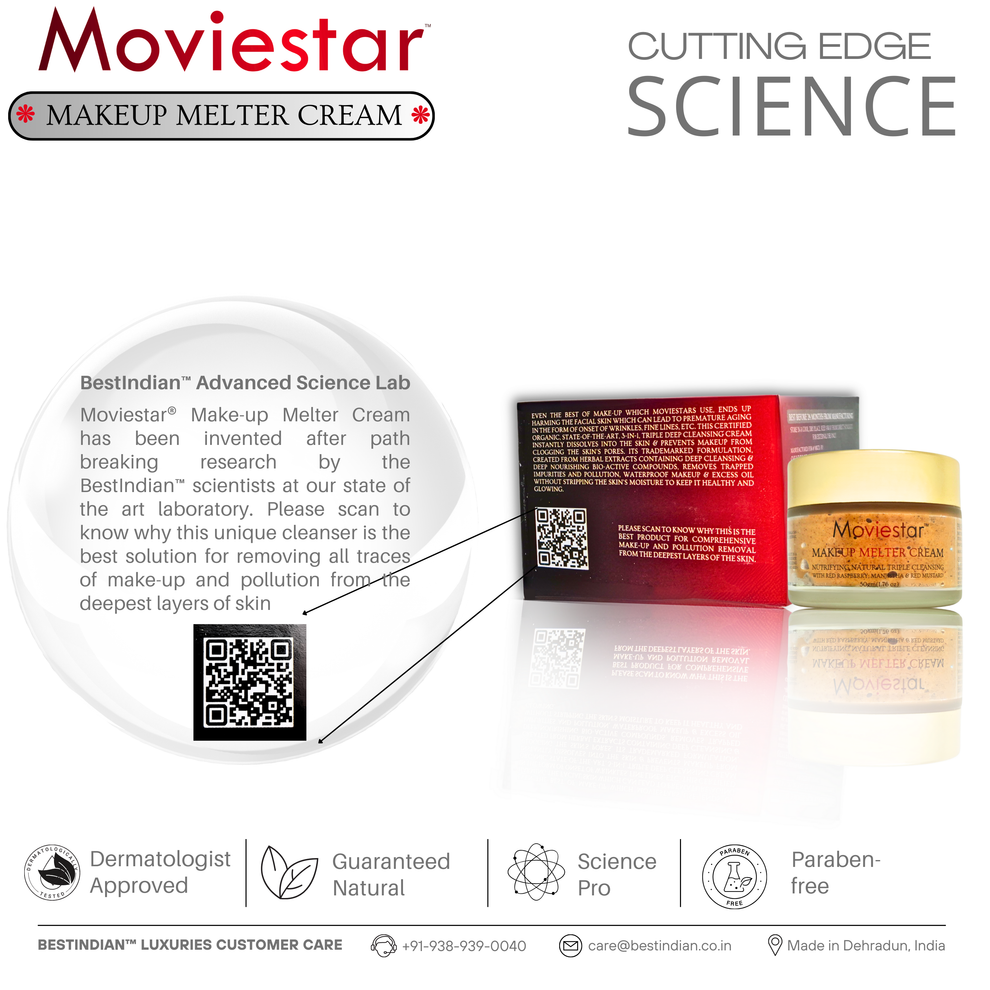 Moviestar Makeup Melter Cream advanced science lab research backed cleansing innovation