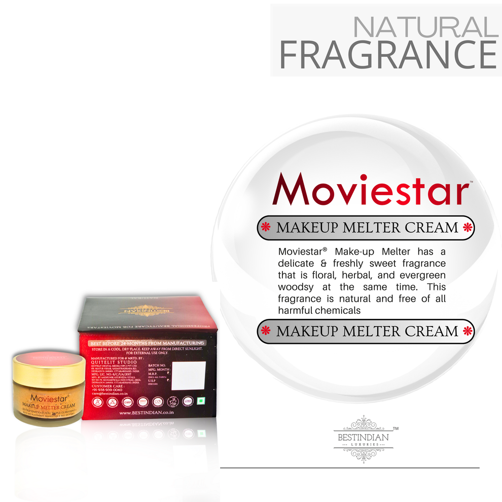 Moviestar Makeup Melter Cream natural fragrance luxury makeup remover by BestIndian