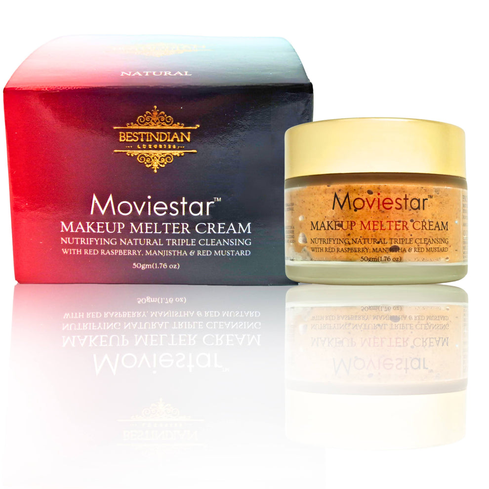 Moviestar Makeup Melter Cream product packaging with box and jar by BestIndian
