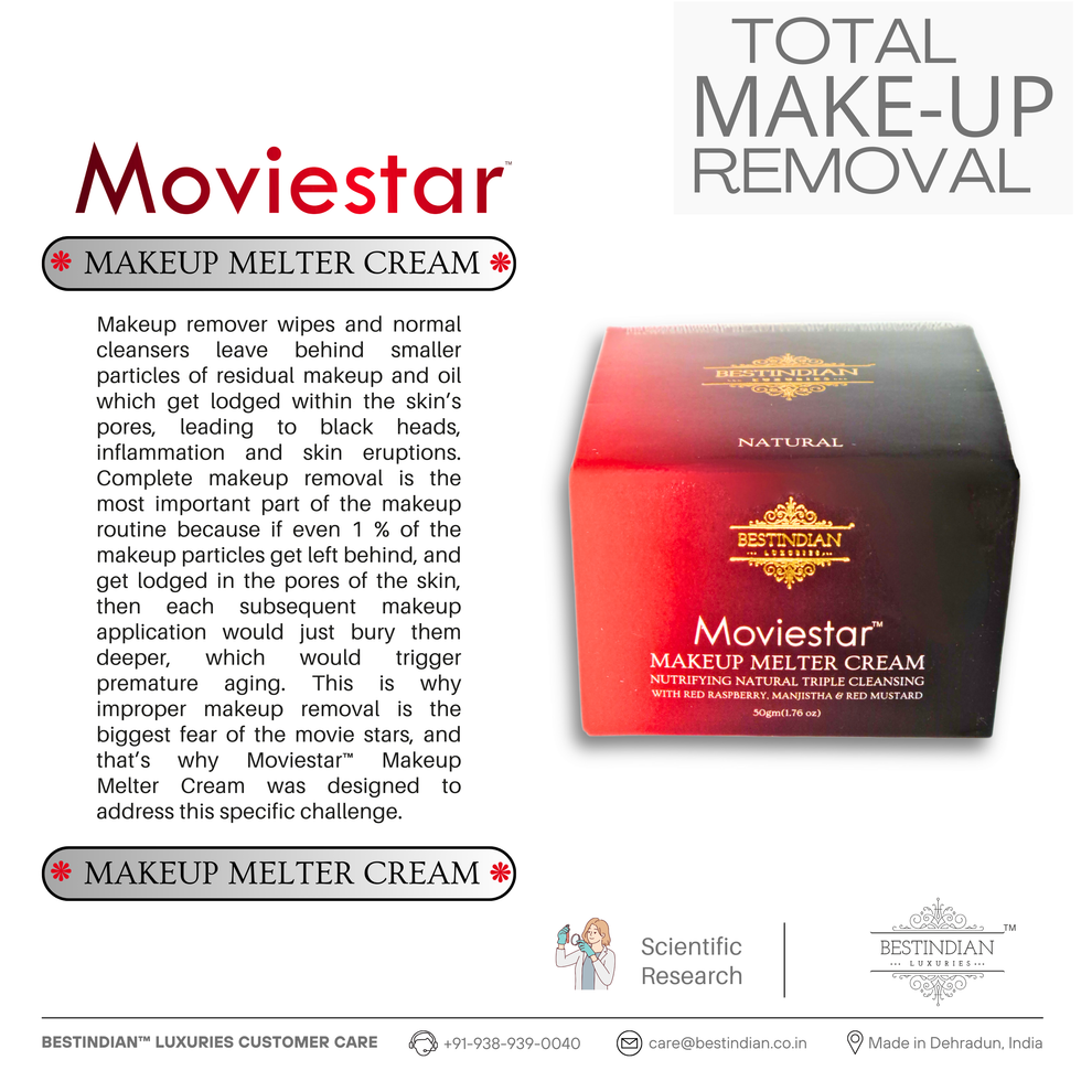 Complete makeup remover cream that eliminates even residual particles, preventing clogged pores and aging.
