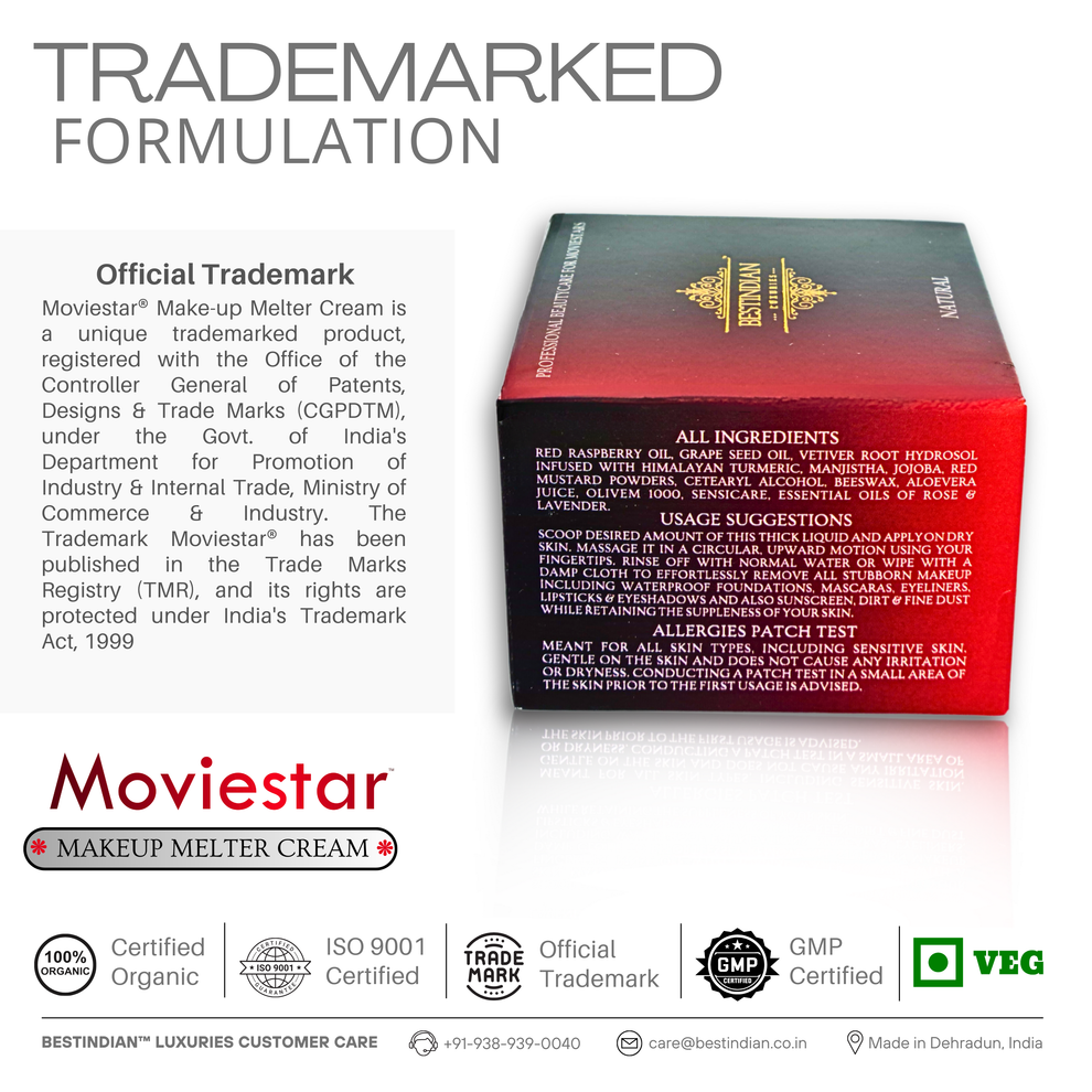 Moviestar Makeup Melter Cream official trademark certified formulation by BestIndian