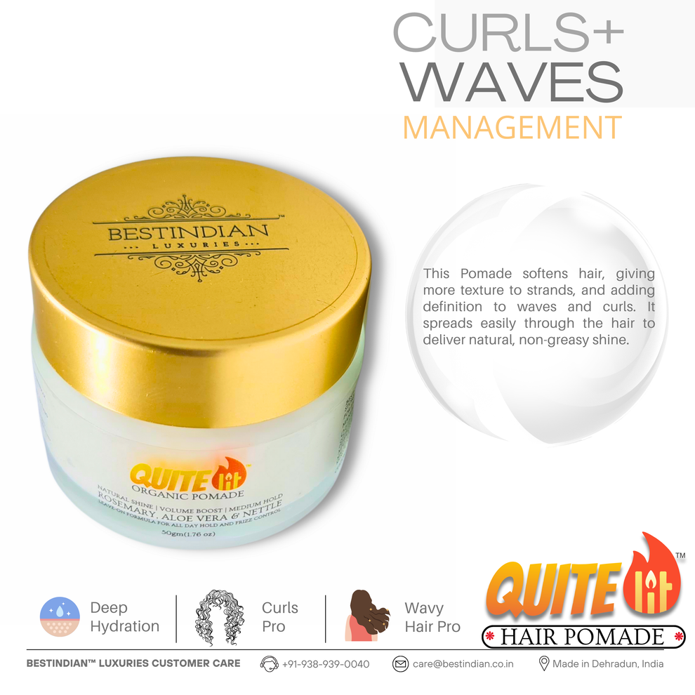QuiteLit™ Organic Hair Pomade | Natural Styling for Men & Women
