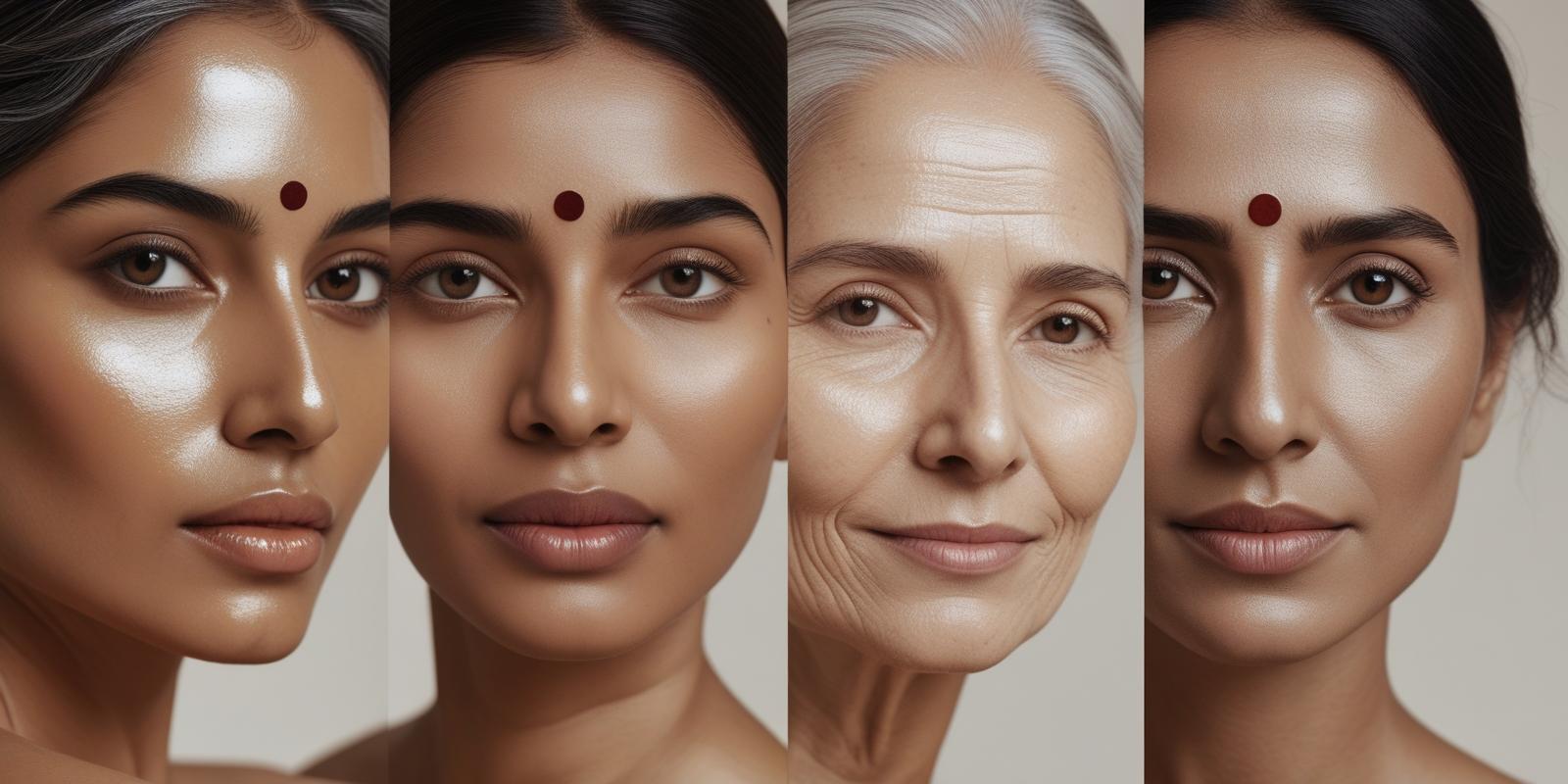 A collage of four diverse Indian women with different types of healthy, radiant skin, representing a guide to finding the best soap for every skin concern.