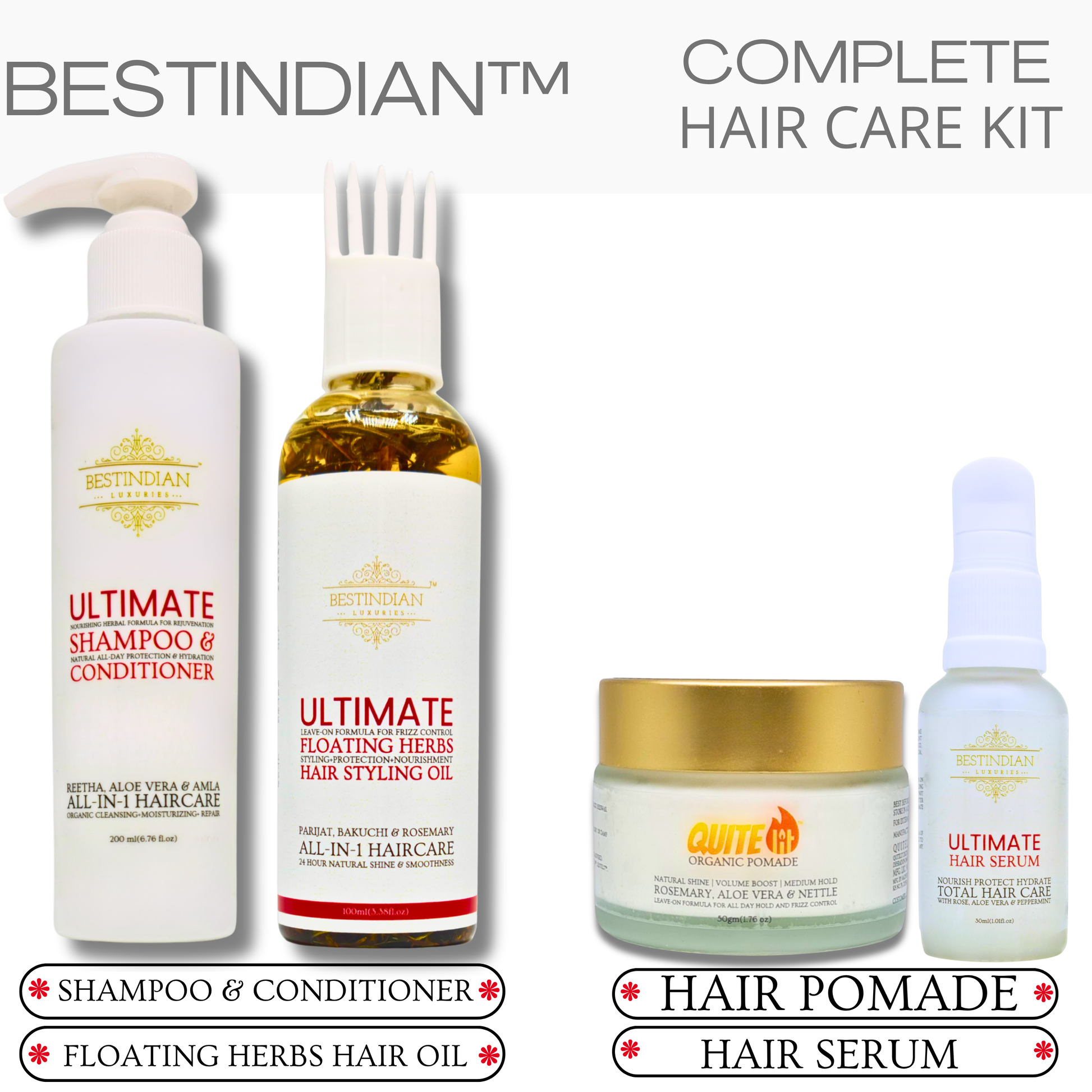 BestIndian™ Complete Hair Care Kit