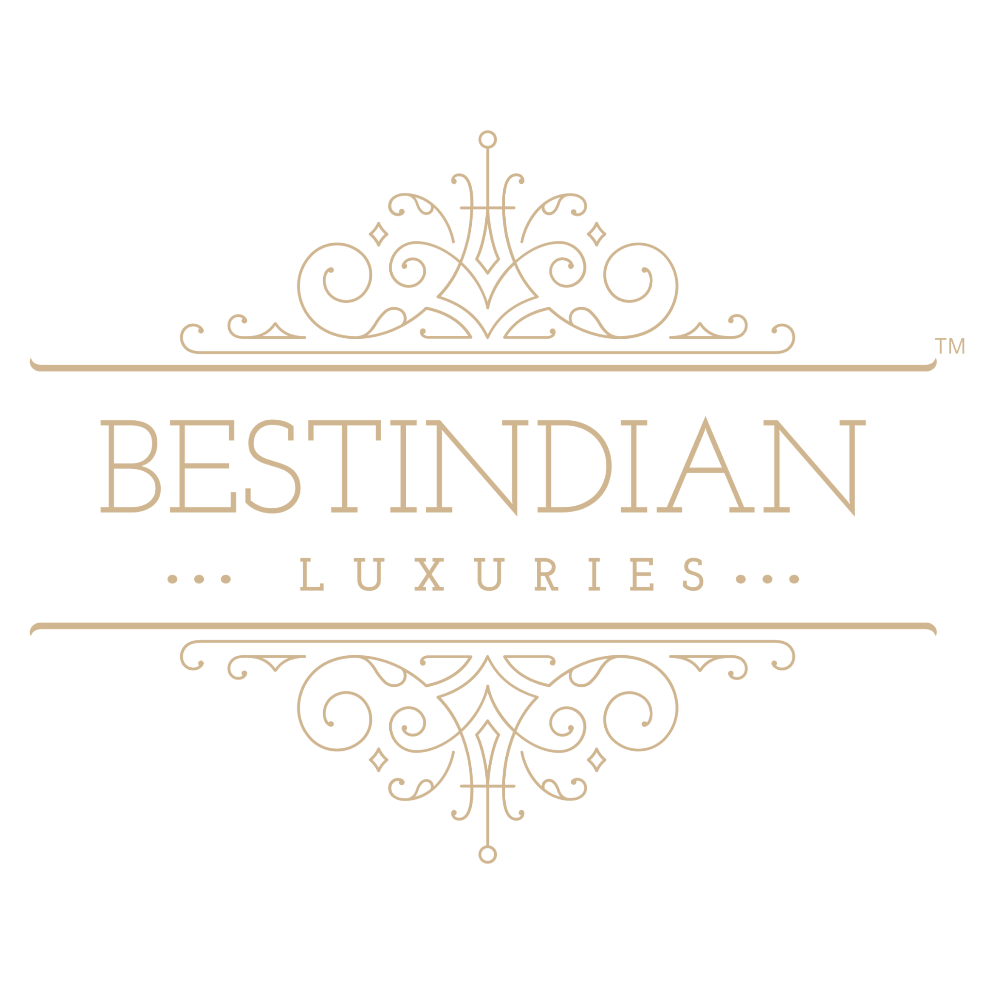 logo of the company called BestIndian Luxuries which makes certified natural and organic beauty care products and perfumes.