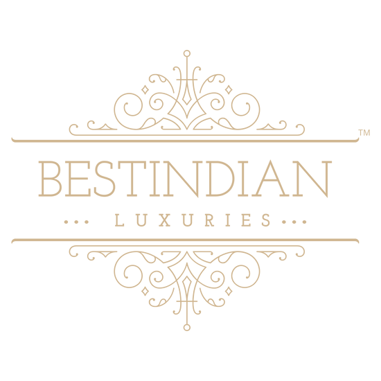 logo of the company called BestIndian Luxuries which makes certified natural and organic beauty care products and perfumes. 