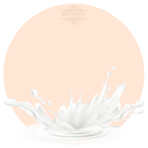 A botanical illustration of Goat milk, a hero ingredient in the BestIndian beauty and hair care products