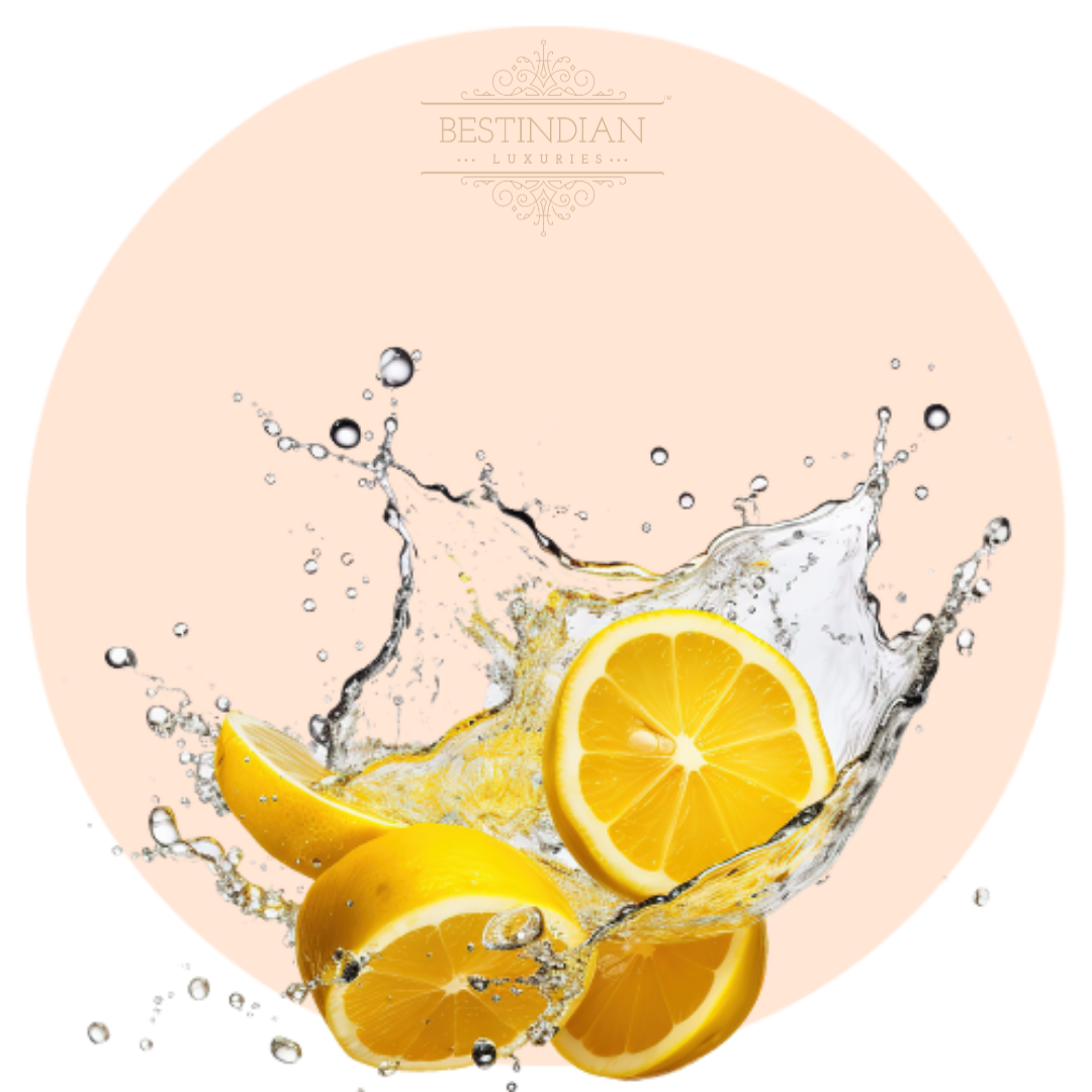 A botanical illustration of Lemon, a hero ingredient in the BestIndian beauty care products