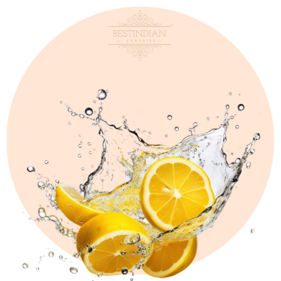 A botanical illustration of Lemon, a hero ingredient in the BestIndian beauty care products