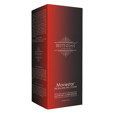 Moviestar™ pH Balancing Toner | BestIndian™ | 100% Natural | Anti-acne This synthetic chemicals free facial toner penetrates deep and fast to balance the skin’s pH and inject a quick boost of refreshing hydration. It brightens and evens out the skin tone, while improving its elasticity and providing a spectacular glow |Anti-Acne |Mandarin |Rosemary |Lemongrass |Paraben Free|All skin types