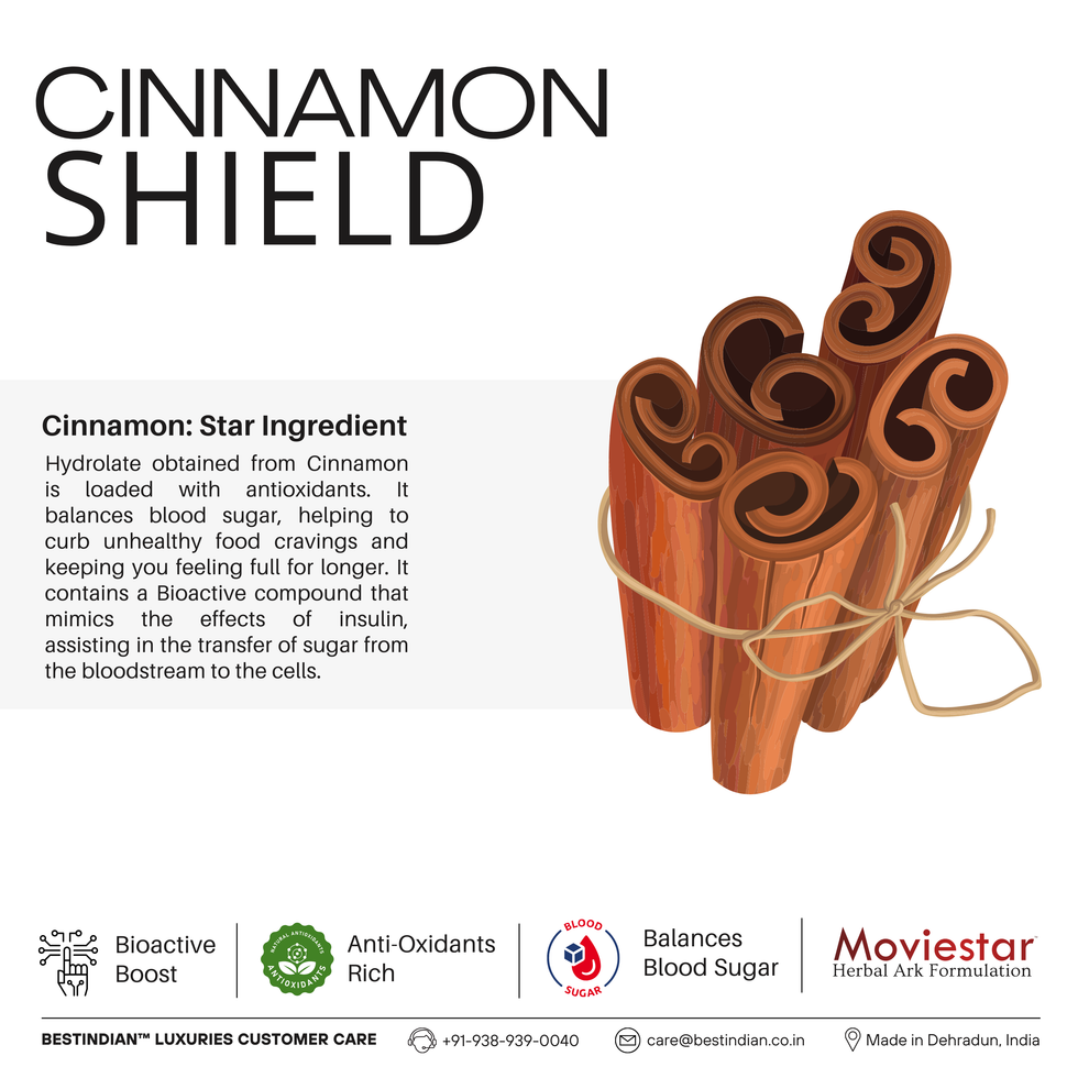 Moviestar™ Potion cinnamon water for weight loss, rich in antioxidants and blood sugar balancing benefits.