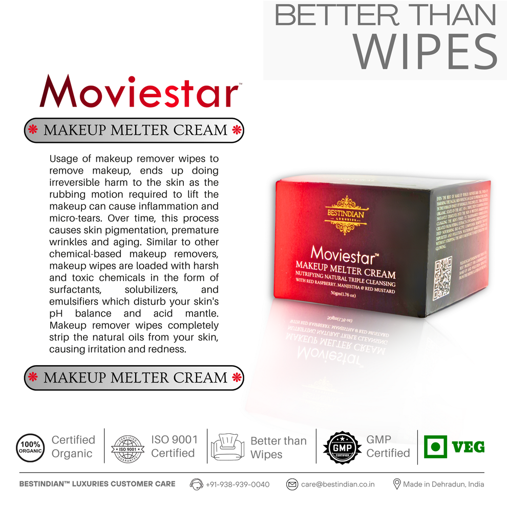 Eco-conscious alternative to makeup remover wipes that prevents skin damage, dryness, and premature aging.